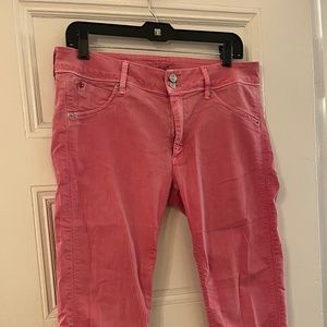 Hudson Jeans Collin Midrise Skinny Pink jeans 31